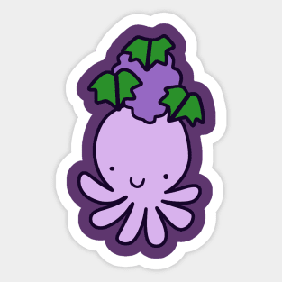 Grapes Octopus Sticker